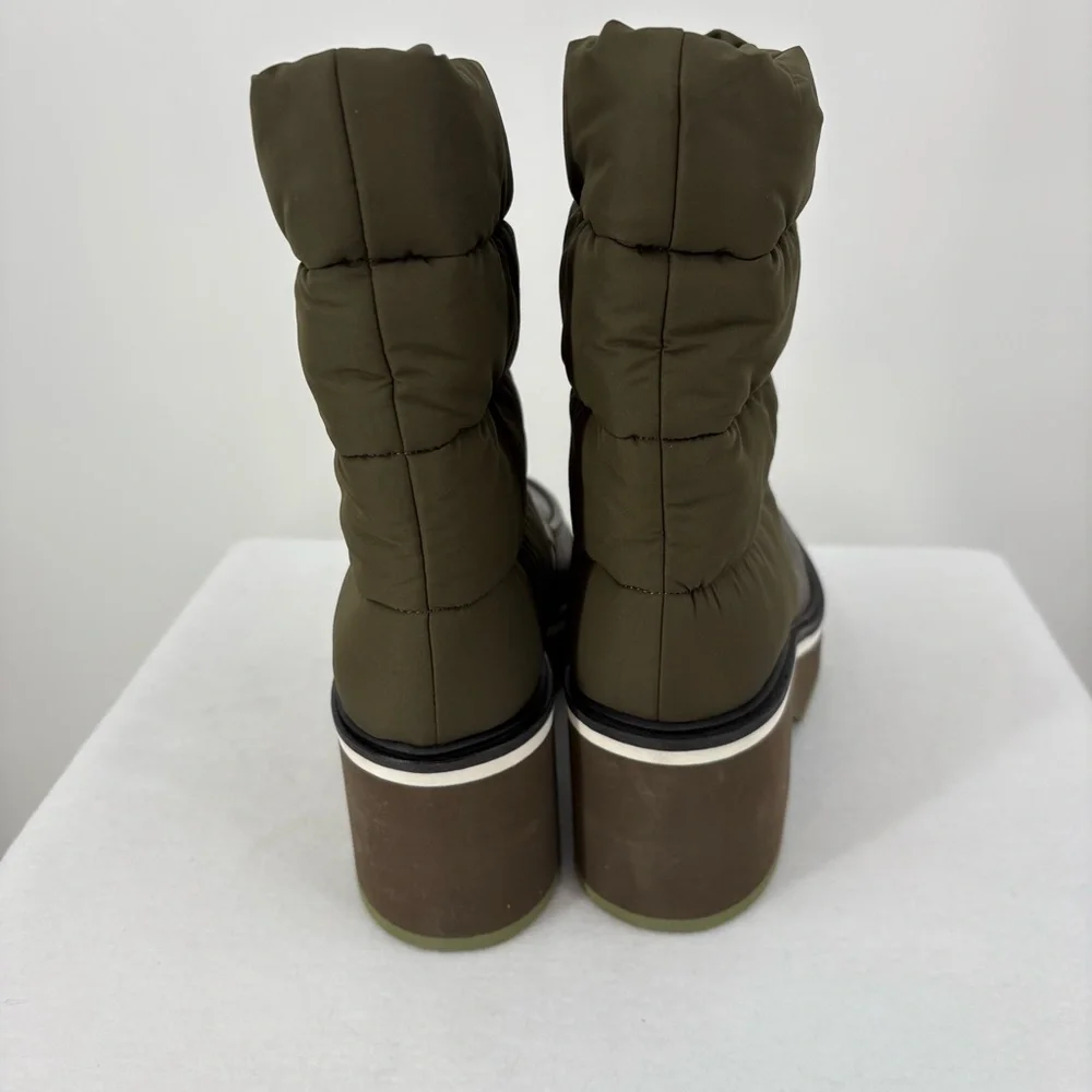 Clergerie Ally 70mm Leather Ankle Boots 39 Green - Picture 3 of 8